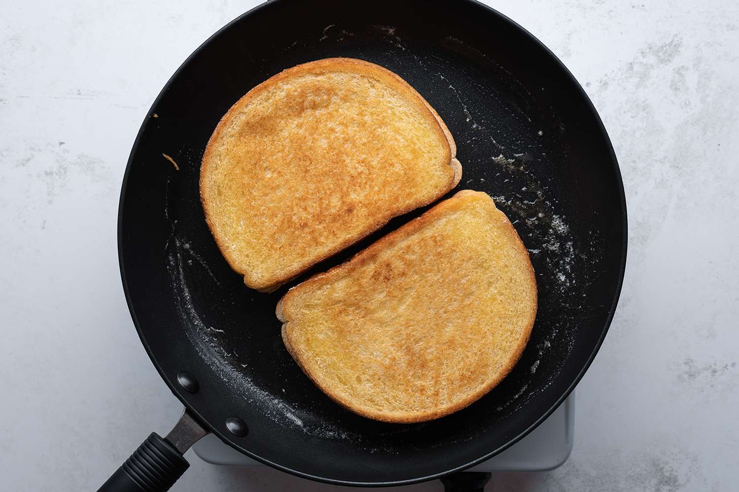 Sandwiches in a pan