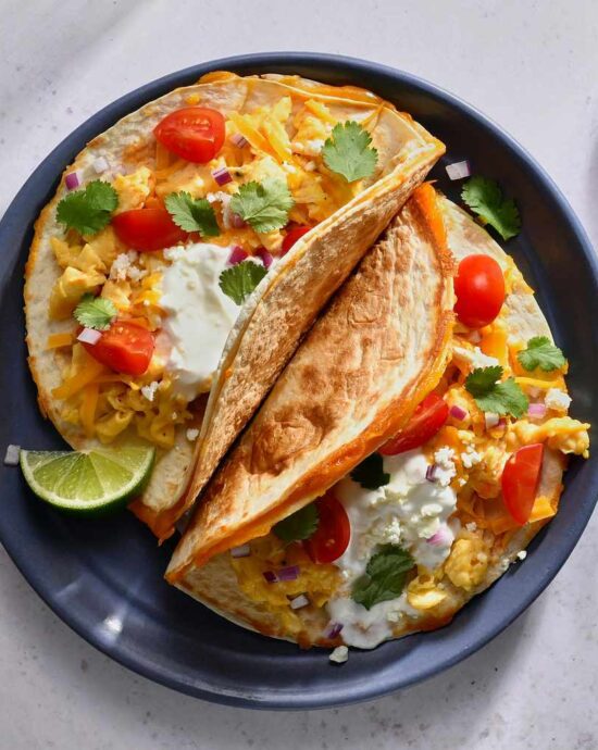 Quesadilla Breakfast Tacos