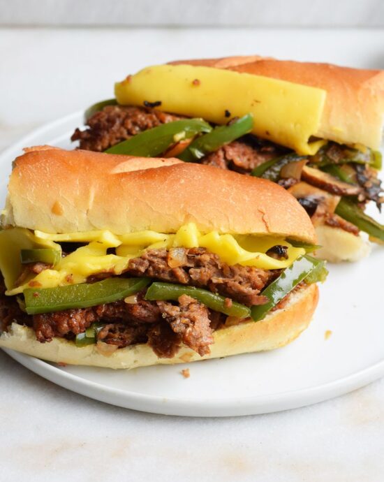 Receita de Philly Cheesesteak da Beyond Meat.