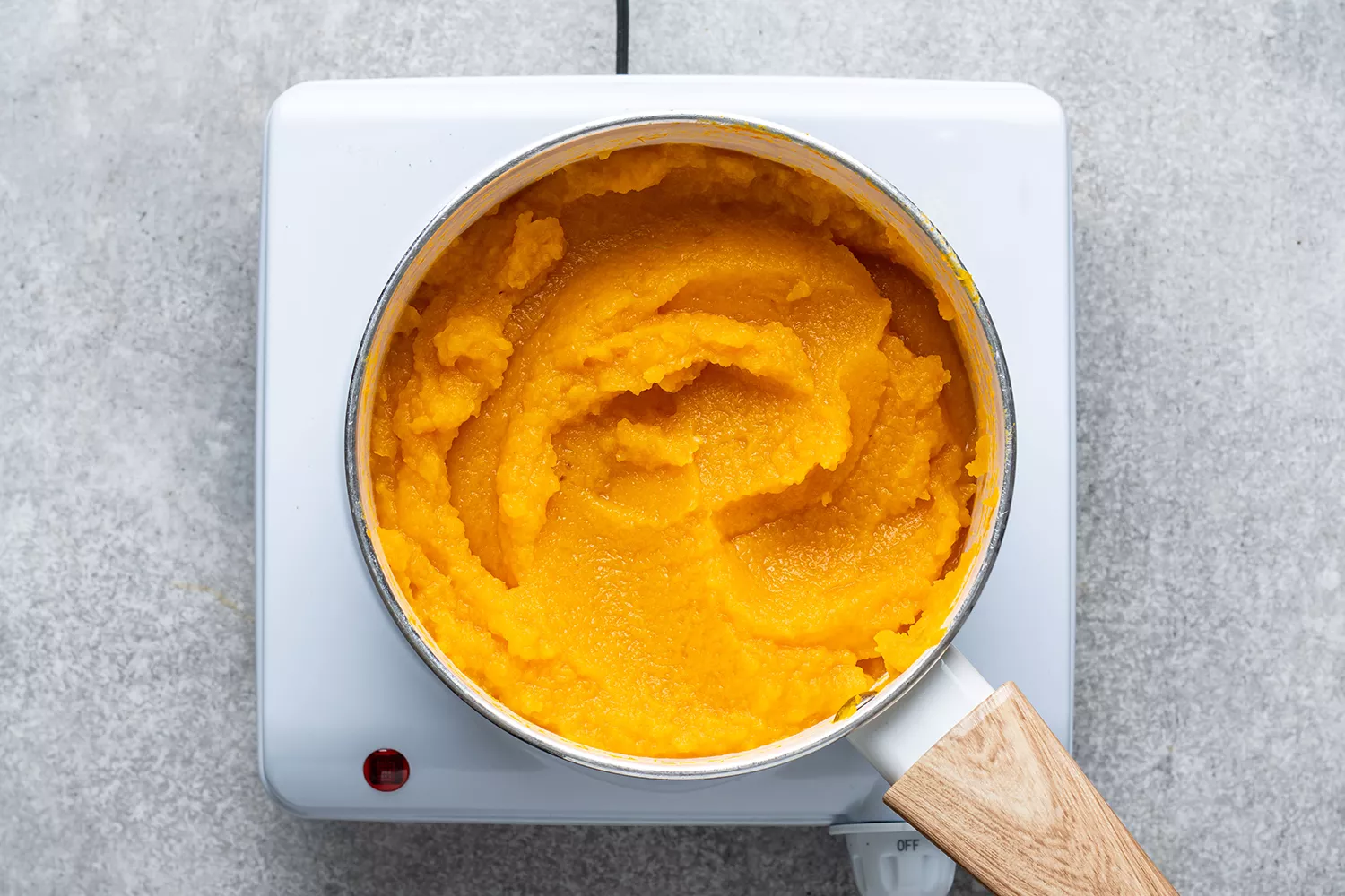 abóbora em uma panela