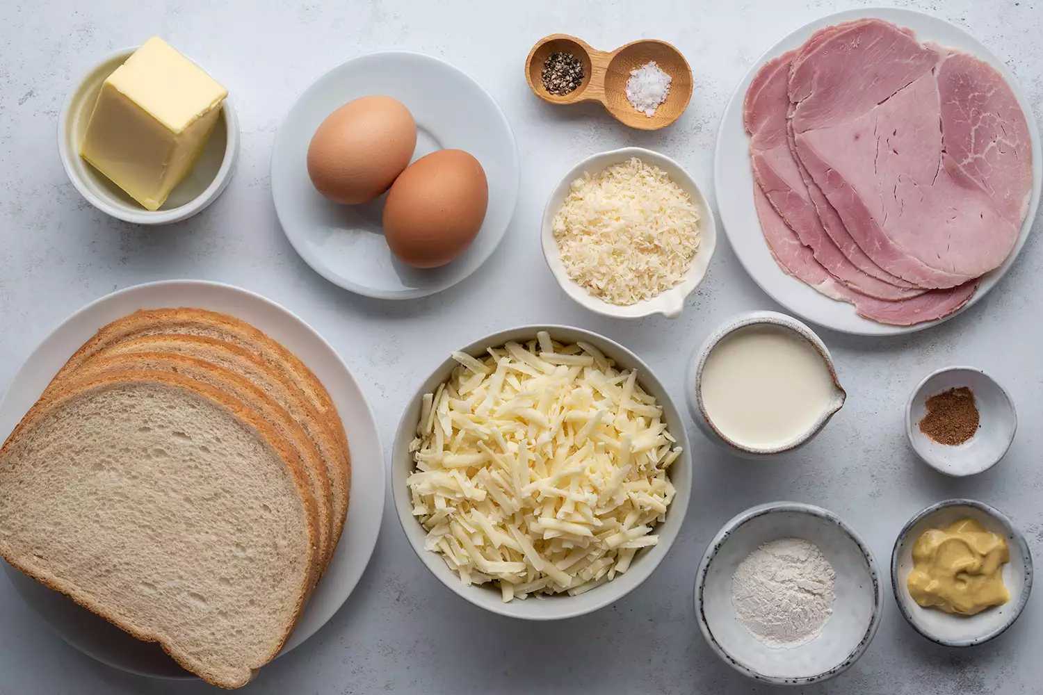 Ingredientes do Croque Madame