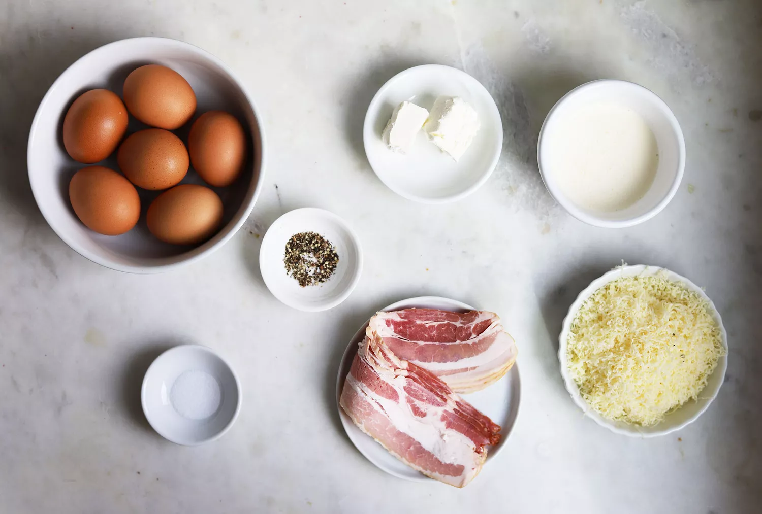 ingredientes para ovos sous vide