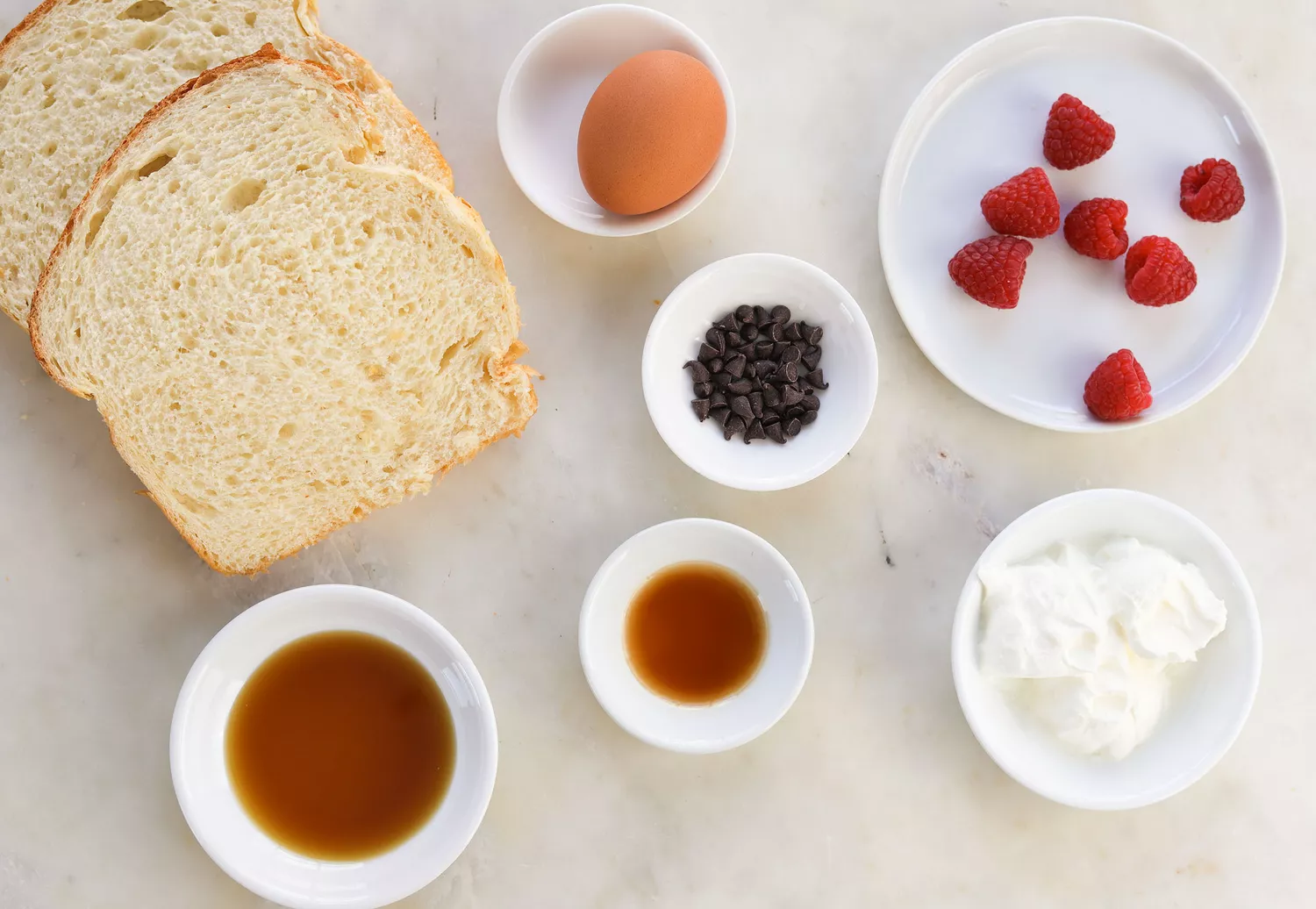 ingredientes para torrada de iogurte