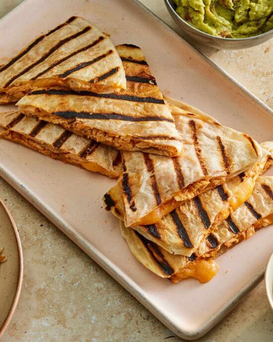 Quesadillas de Frango com Mel e Chipotle.