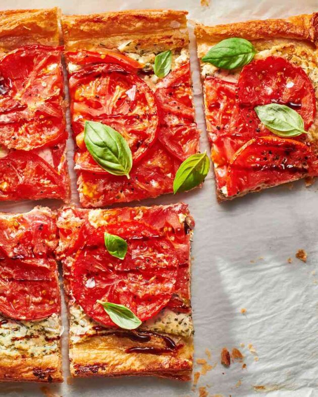 Torta de Tomate com Massa Folhada