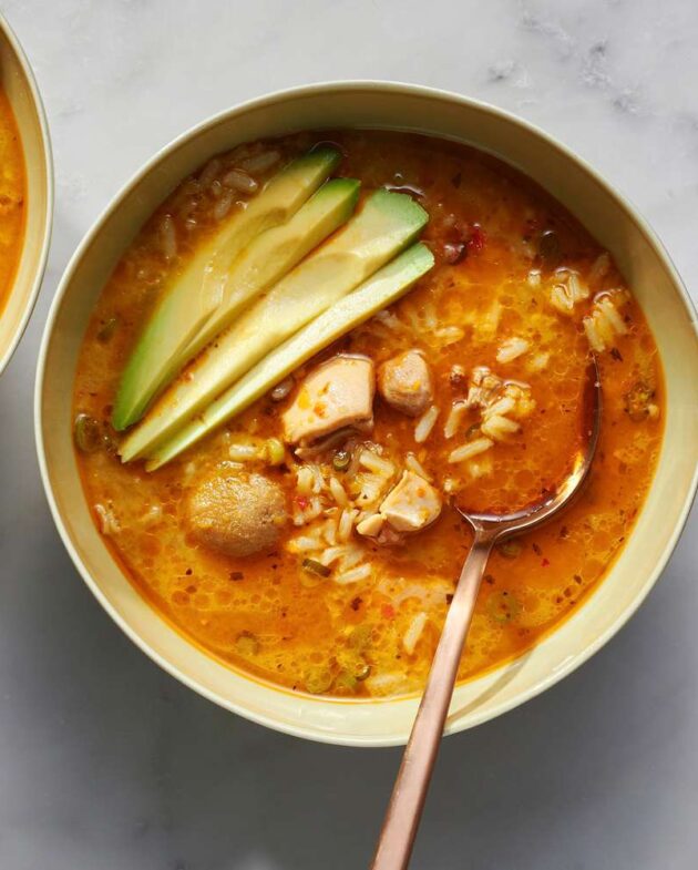 Asopao de Frango da Chefe María Mercedes Grubb