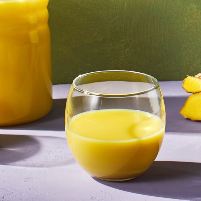 Receita de Shot de Gengibre Energizante para Saúde e Bem-Estar