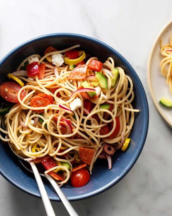 Receita de Salada de Espaguete