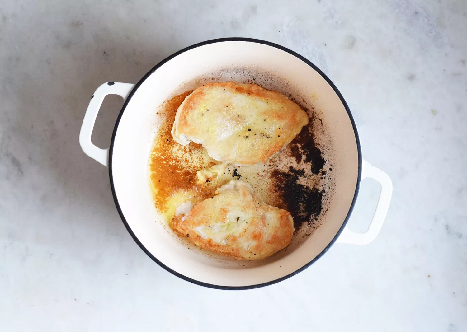 frango cozido em azeite