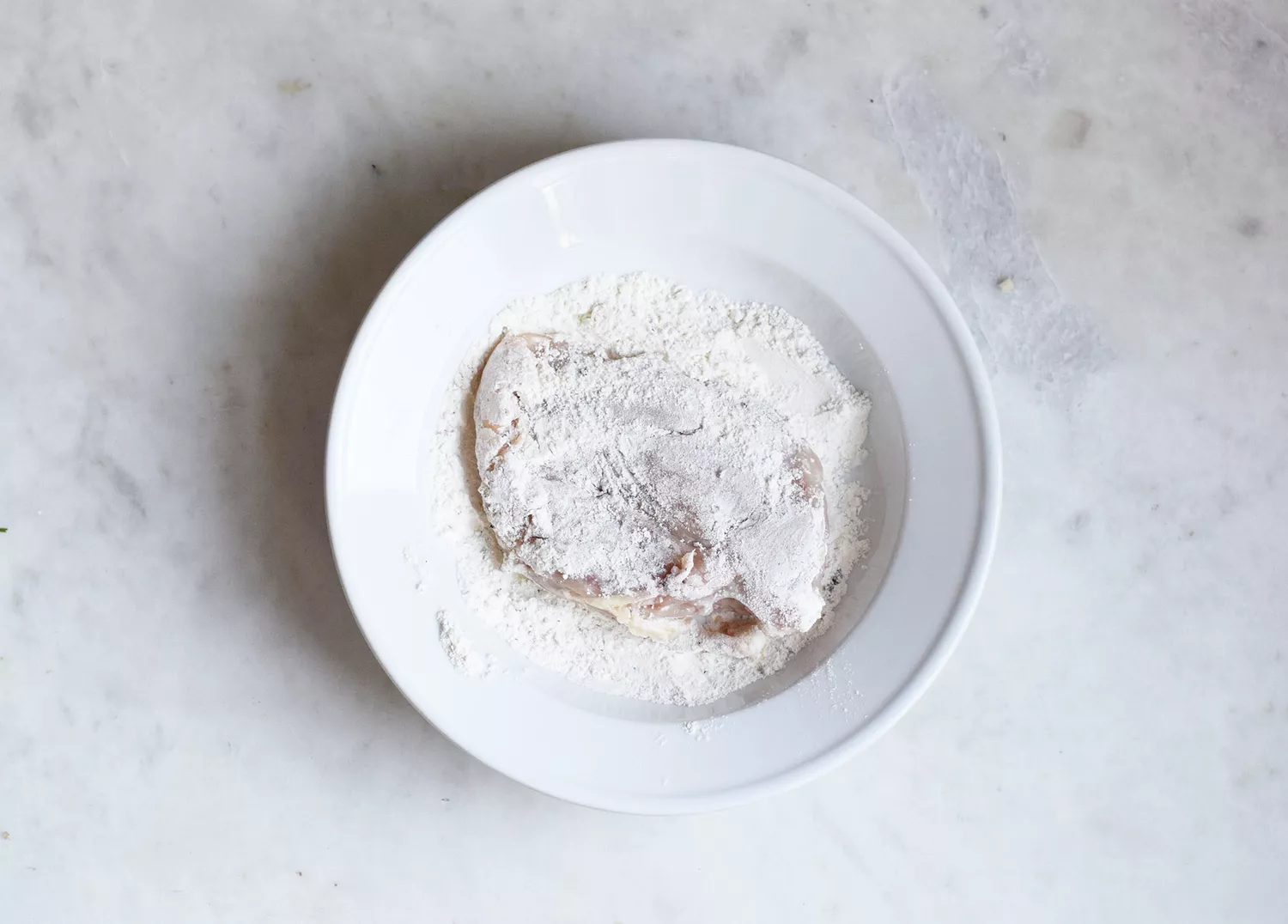 frango revestido de farinha