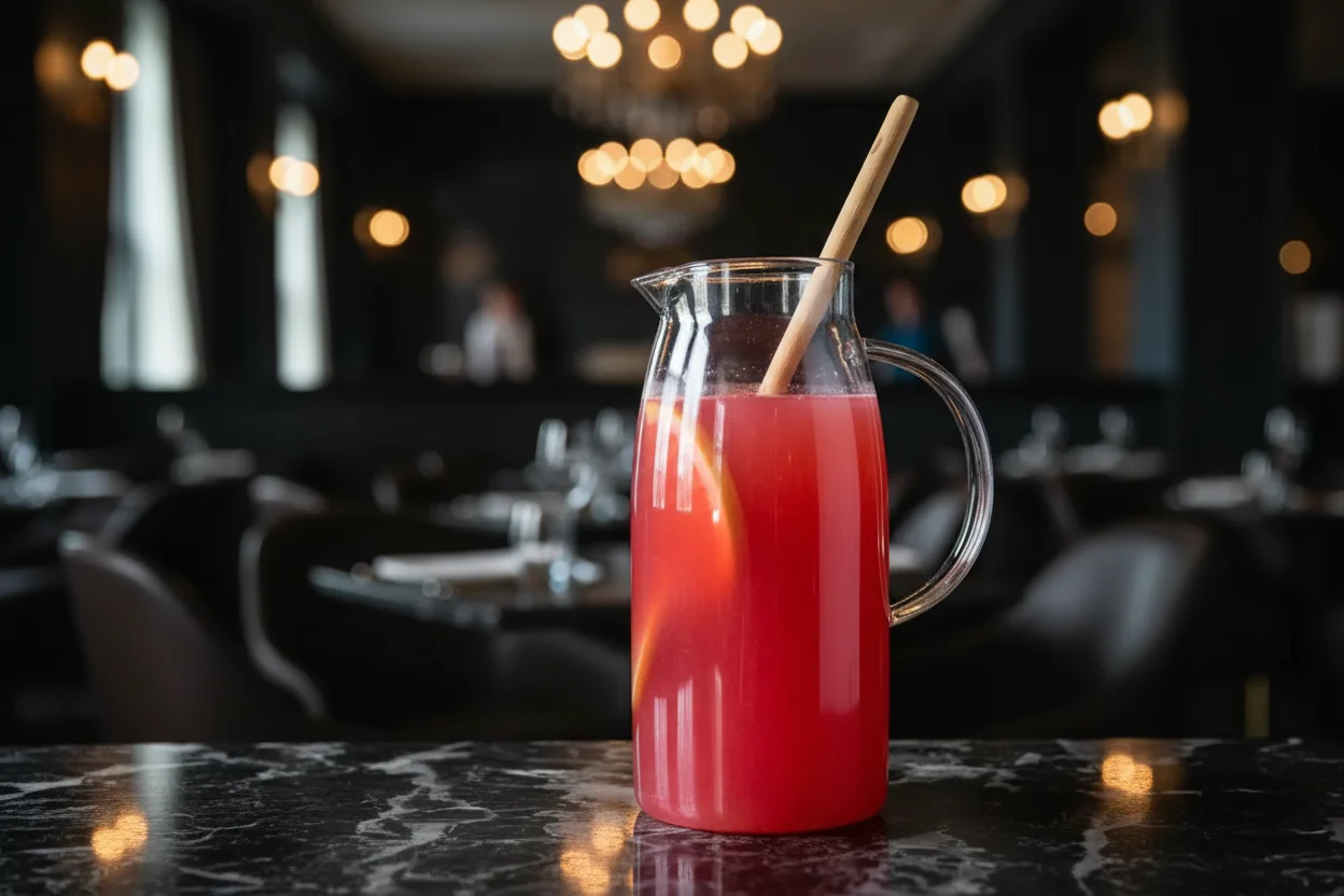 Misturando os Ingredientes para o Ponche de Melancia