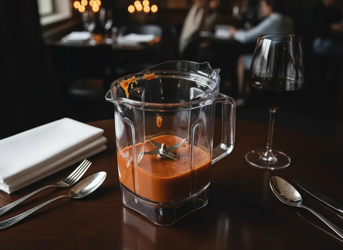 Ingredientes do molho no liquidificador