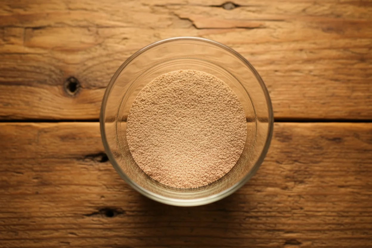 tigela pequena com açúcar e canela