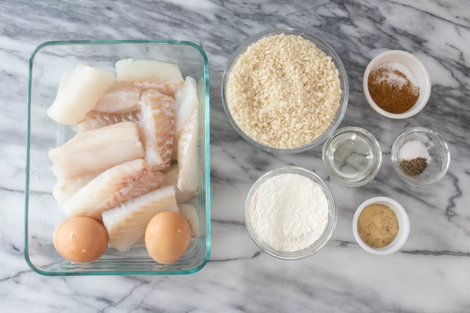 ingredientes para palitos de peixe na fritadeira