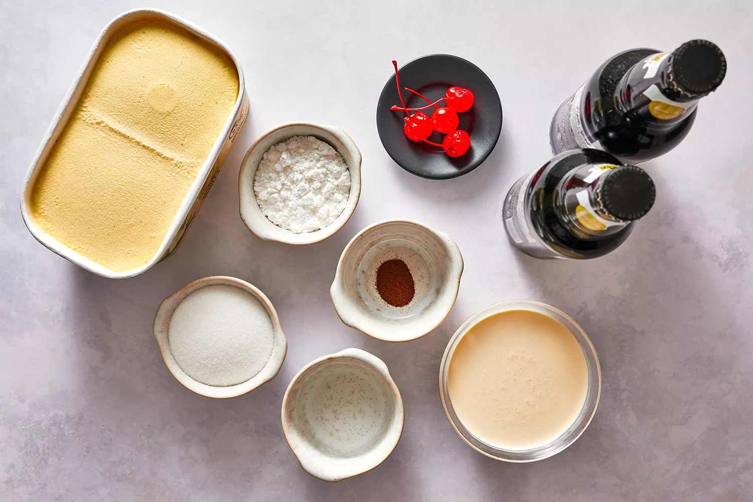 Ingredientes do Ice Cream Float