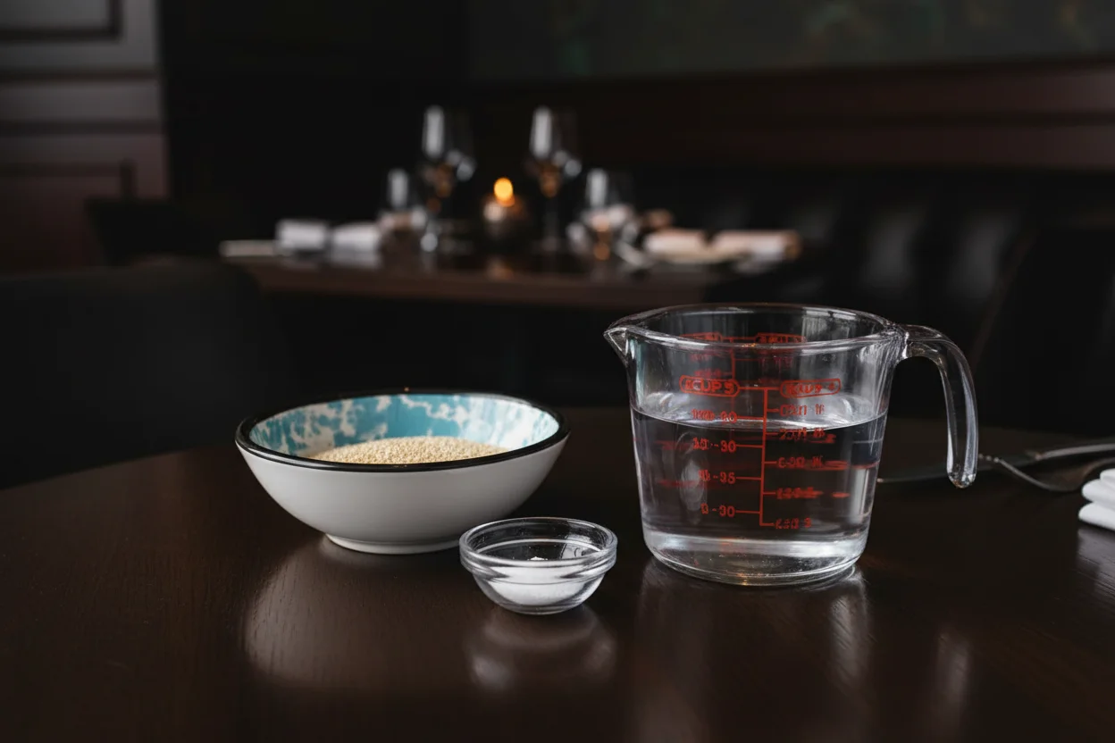 ingredientes para quinoa na panela de pressão