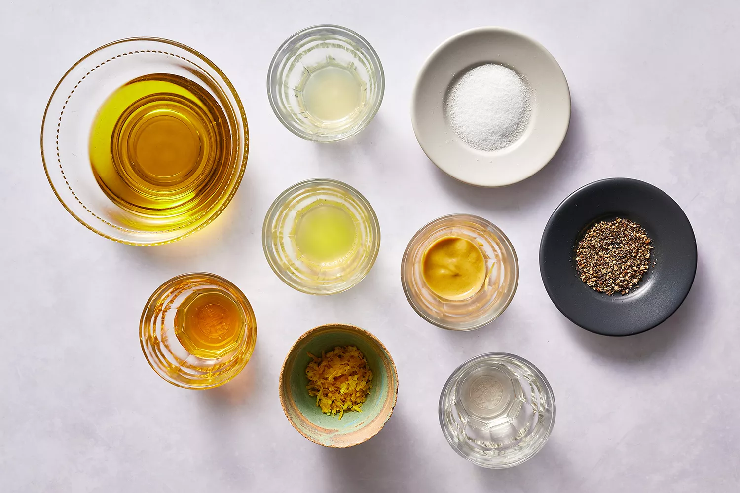 Ingredientes para fazer o molho de mel e cítricos