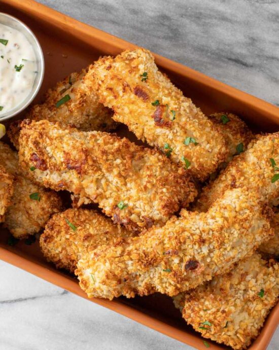 Palitos de Peixe na Air Fryer