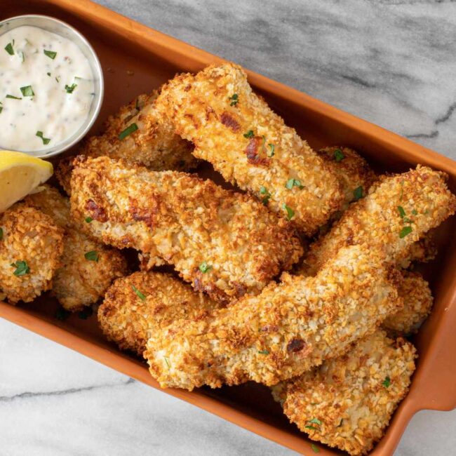 Palitos de Peixe na Air Fryer