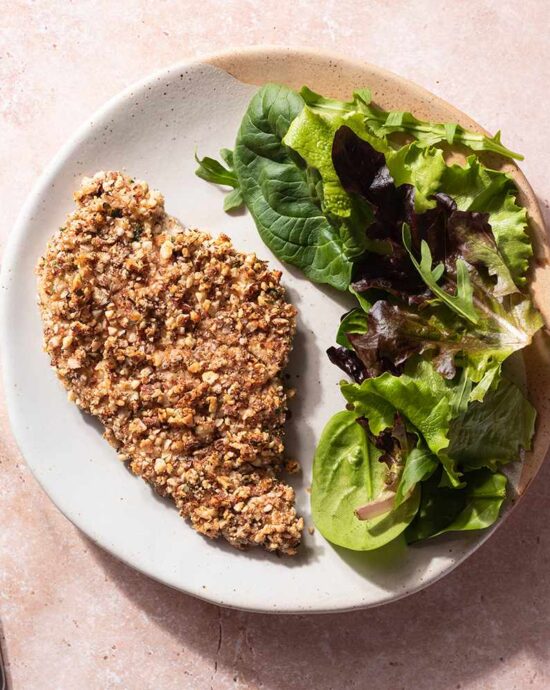 Receita de Frango com Crosta de Amêndoas