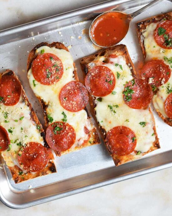 Receita de Pizza de Pão Francês