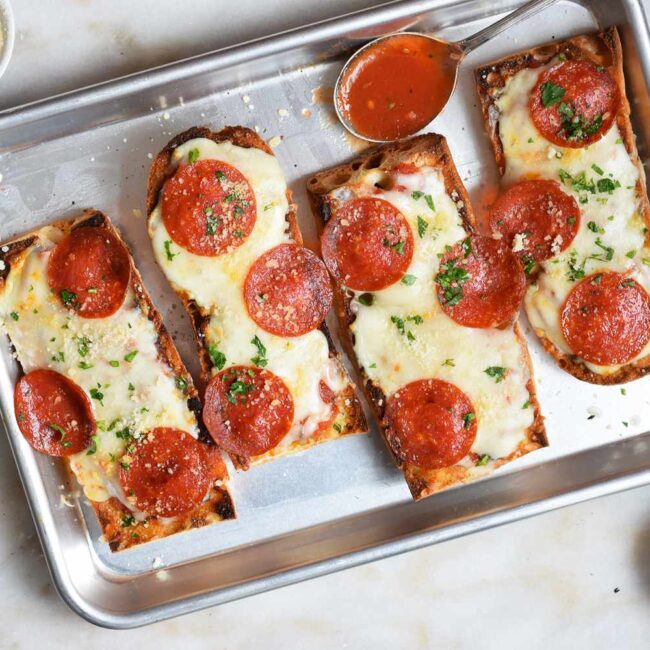 Receita de Pizza de Pão Francês