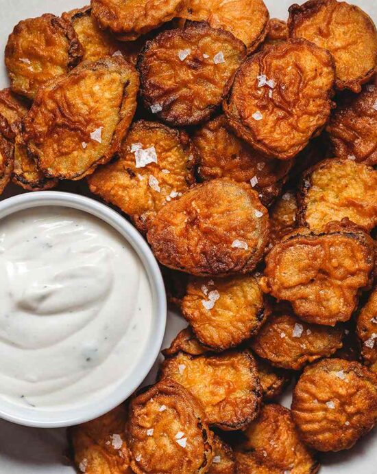 Receita de Pepinos Empanados Fritos