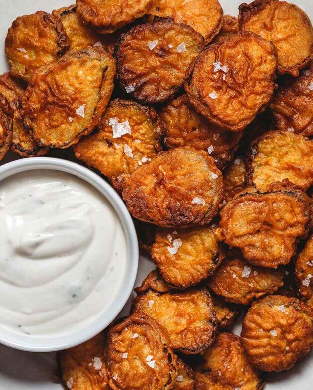 Receita de Pepinos Empanados Fritos