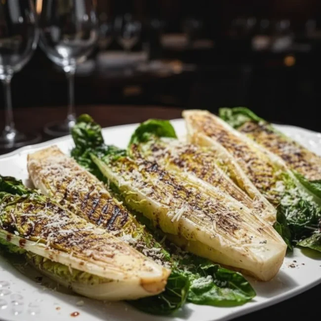 Receita de Corações de Alface Romana Grelhados