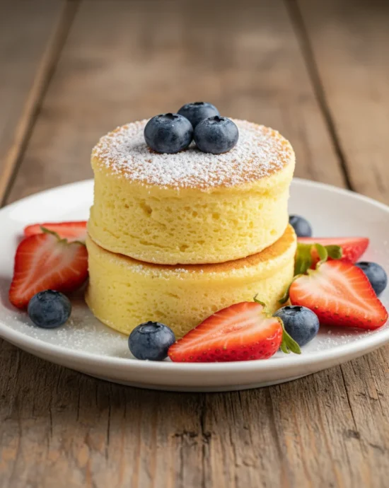 Panquecas Soufflé Japonesas