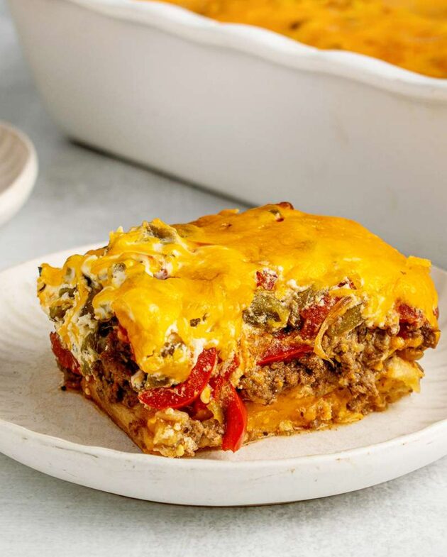 Receita de Casserole de Carne Moída do Sudoeste