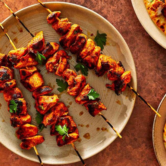 Receita de Kebabs de Frango ou Peru Marroquinos (Brochettes)