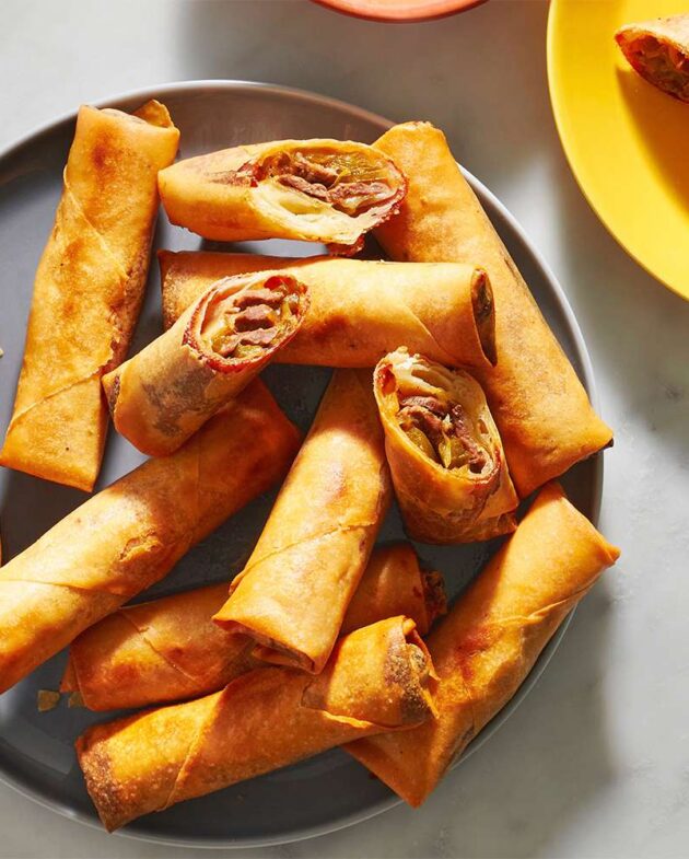 Receita de Rolinho de Queijo com Bife de Filadélfia