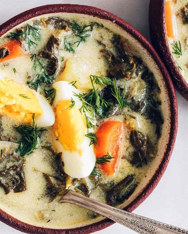 Sopa de Azedinha Polonesa