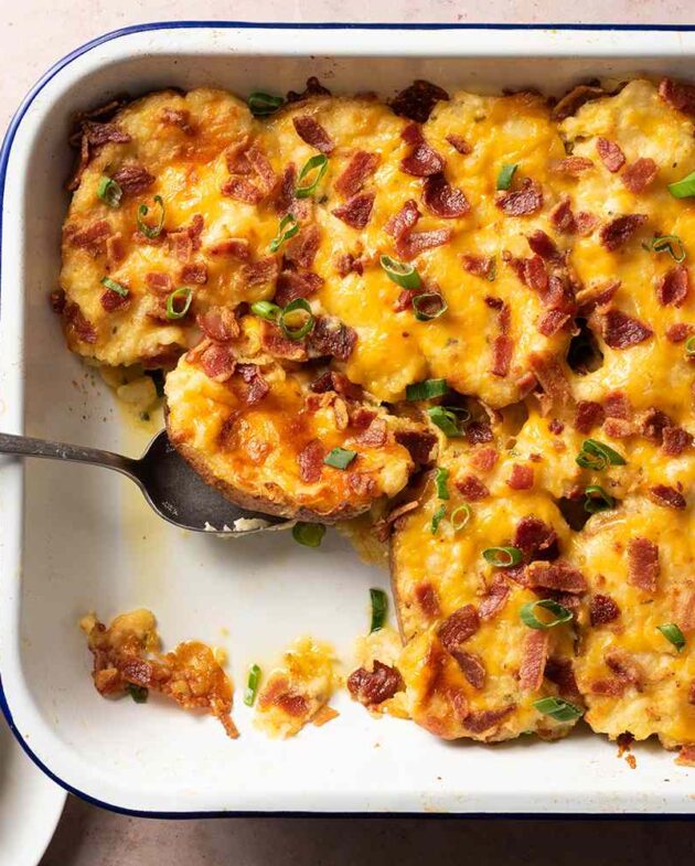 Receita de Casserole de Batata Assada Duas Vezes